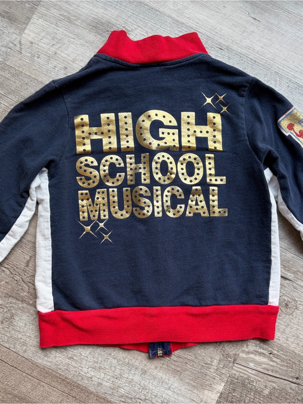 Y2K High School Musical Navy & Red Kids Jacket size 7/8